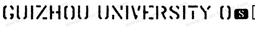 Guizhou University o字体转换